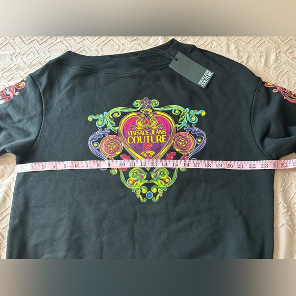 Versace jeans couture women’s Oversized logo print Sweatshirt SizeS - Picture 8 of 15